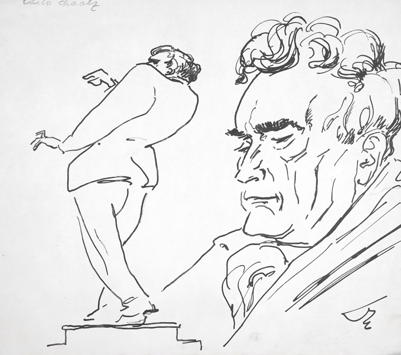 Lot 3074, Auction 126, Dolbin, Benedikt Fred, Portrait von Carlos Chavez