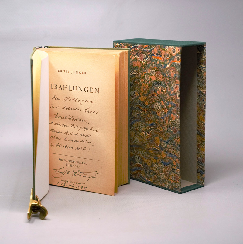 Lot 3207, Auction  126, Jünger, Ernst, Strahlungen. Leinen. Tübingen 1949. - Widmungsexemplar an Ernst Herhaus