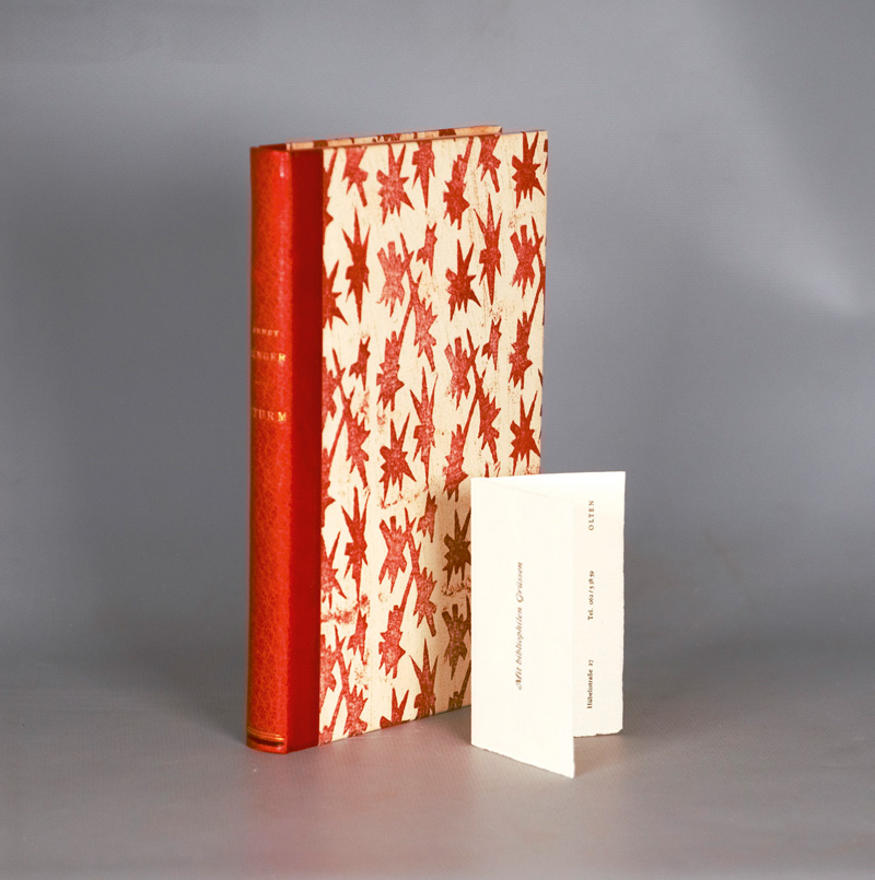 Lot 3218, Auction  126, Jünger, Ernst, Sturm. OHalbleder. Olten 1963. - 105 sign. Exemplare