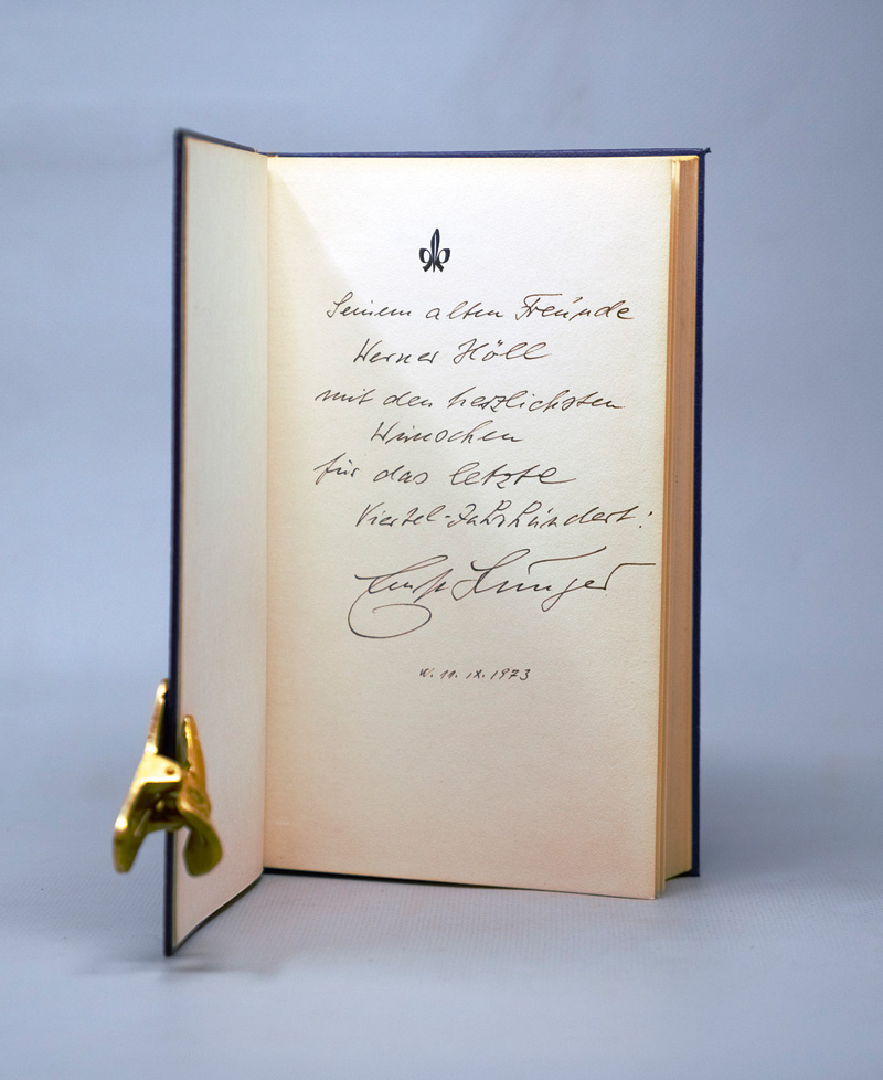 Lot 3239, Auction  126, Jünger, Ernst, Die Zwille. OMaroquin. Stuttgart 1973. - Erste Ausgabe. - Widmungsexemplar. - 200 sign. Exemplare