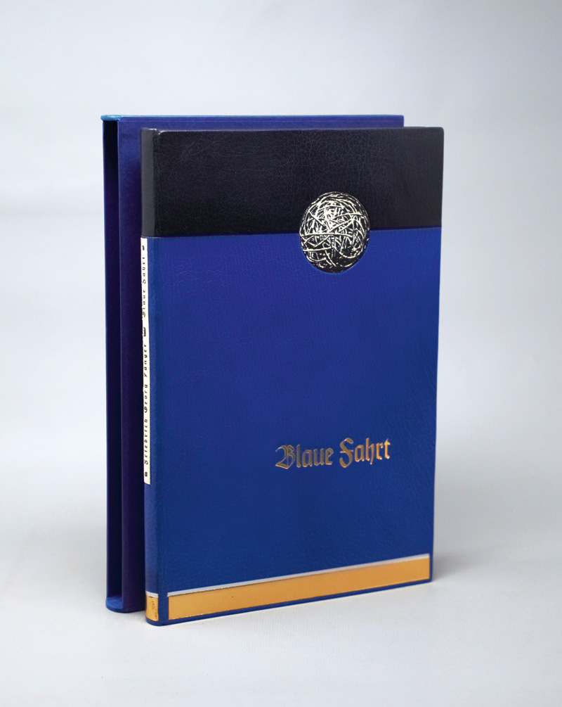 Lot 3258, Auction  126, Jünger, Friedrich Georg und Sommerauer, Hubert, Blaue Fahrt. OZiegenleder. Mit 20 Orig.-Radierungen von H. Sommerauer. Bayreuth, The Bear Press, 2012. - 25 Exemplare