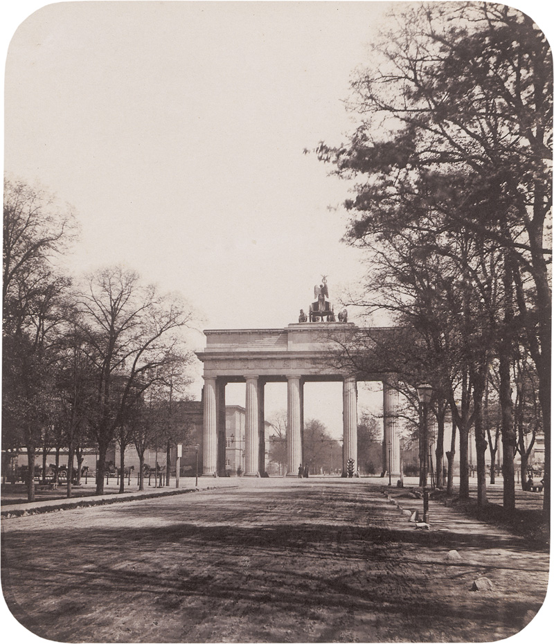 Lot 4003, Auction 126, Ahrendts, Leopold, Charlottenburger Chaussee with view of Brandenburg Gate towards Unter den Linden, Berlin