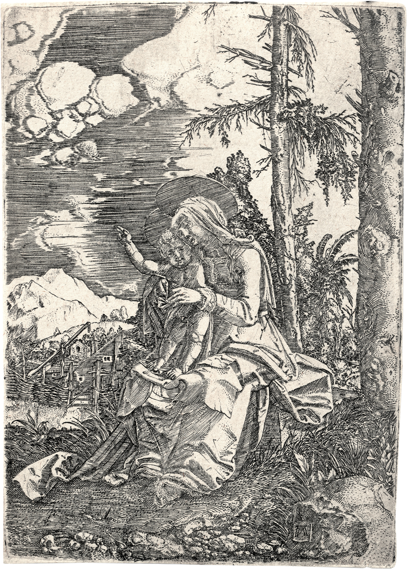 Lot 5006, Auction 126, Altdorfer, Albrecht, Die Jungfrau mit dem segnenden Kind in einer Landschaft