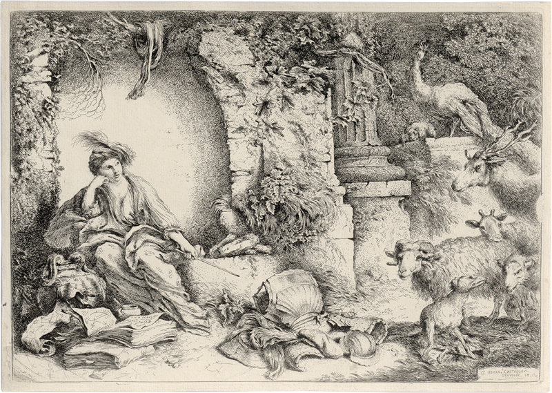 Lot 5055, Auction 126, Castiglione, Giovanni Benedetto, Circe verwandelt die Gefährten des Odysseus in Tiere