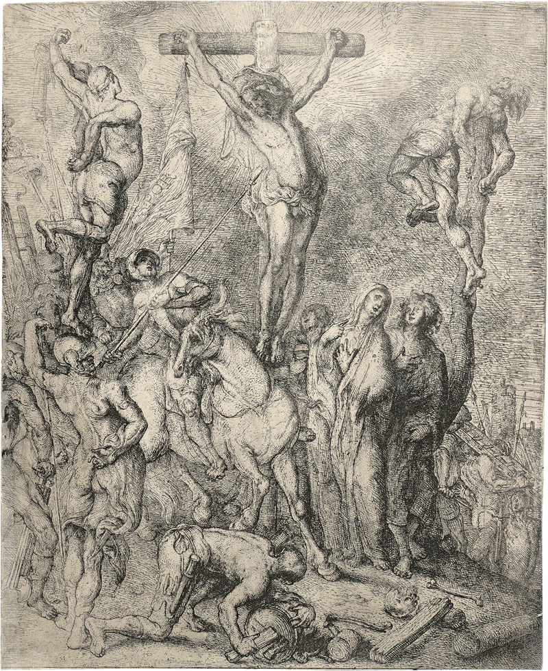 Lot 5059, Auction 126, Castiglione, Giovanni Benedetto - zugeschrieben, Der Kalvarienberg