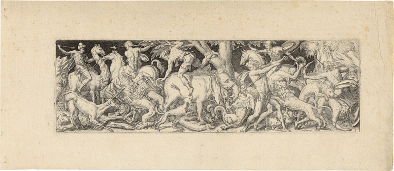 Lot 5072, Auction 126, Delaune, Étienne, La victoire; Combats d'hommes et d'animaux