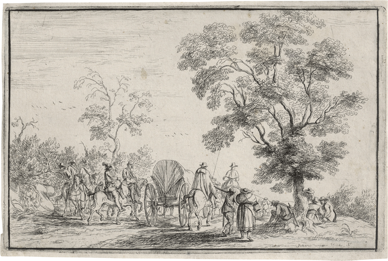 Lot 5133, Auction 126, Hoecke, Robert van den, Der Wagen mit der Eskorte