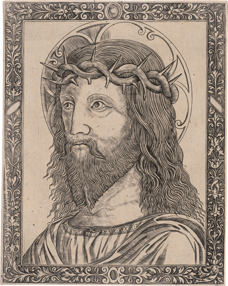 Lot 5164, Auction 126, Lombardisch, um 1490-1510. Christuskopf mit Dornenkrone