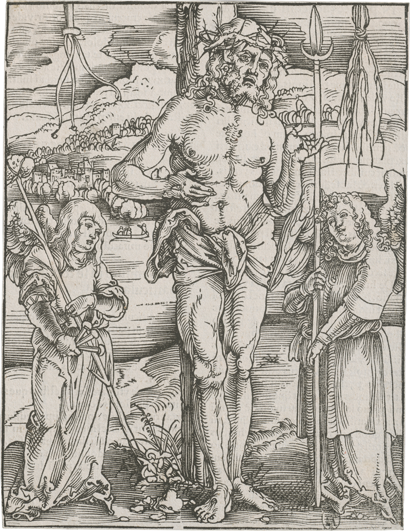 Lot 5232, Auction 126, Schäufelein, Hans, Vier Blatt aus der Passion: Kaiphas, Kreuz, Kreuzigung