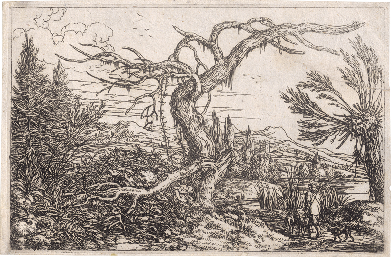 Lot 5243, Auction 126, Umbach, Jonas, Die Landschaft mit dem dürren Baum