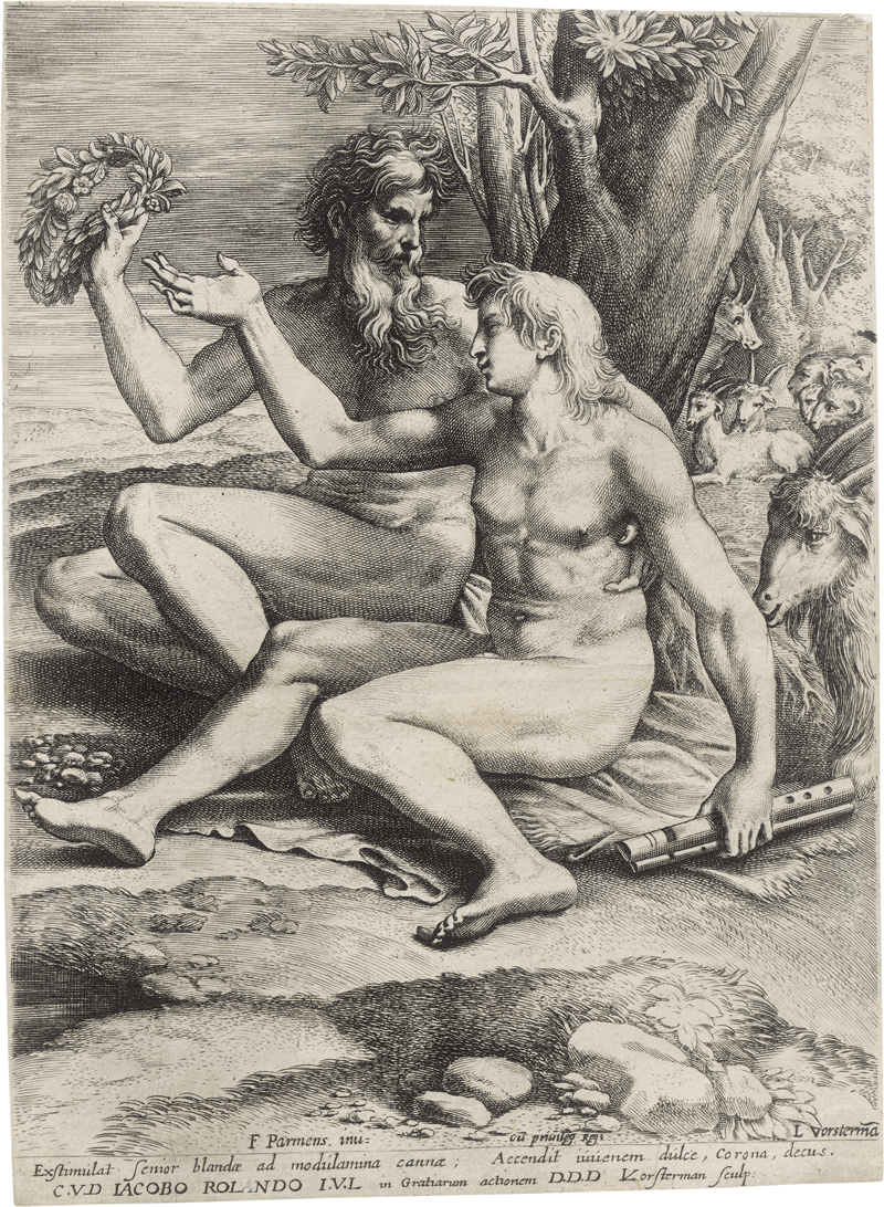 Lot 5255, Auction 126, Vorsterman I, Lucas, Der junge und der alte Schäfer