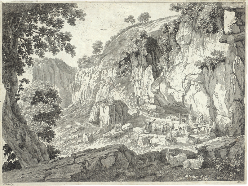 Lot 5287, Auction 126, Dunker, Balthasar Anton, Arkadische Landschaft mit rastenden Hirten