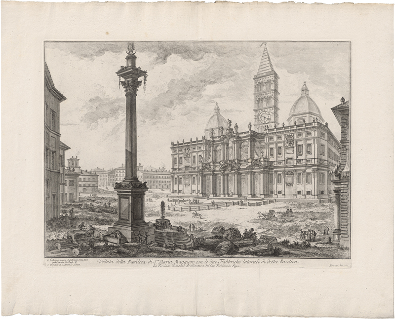 Lot 5314, Auction 126, Piranesi, Giovanni Battista, Veduta della Basilica di Sta Maria Maggiore