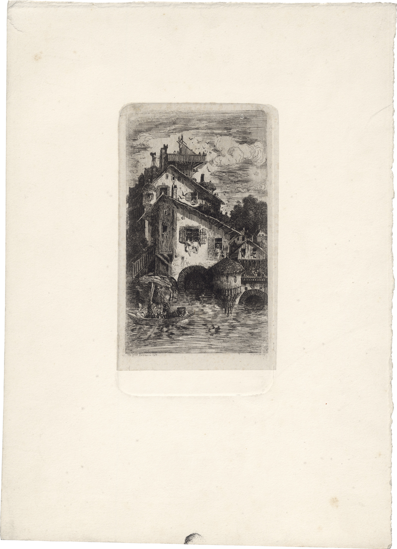 Lot 5353, Auction  126, Bresdin, Rodolphe, Moulin à eau - Die Mühle am Wasser