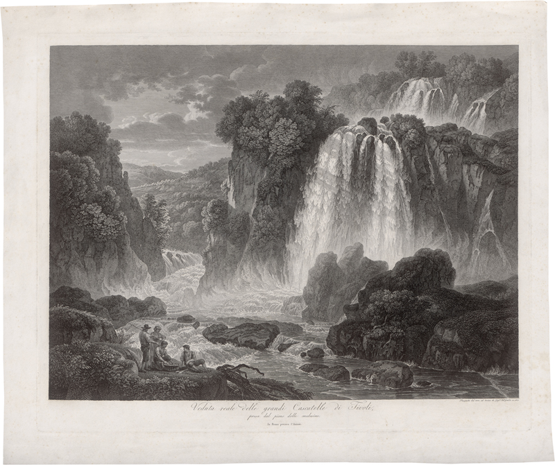 Lot 5364, Auction 126, Gmelin, Wilhelm Friedrich, Veduta reale delle grandi Cascatelle di Tivoli