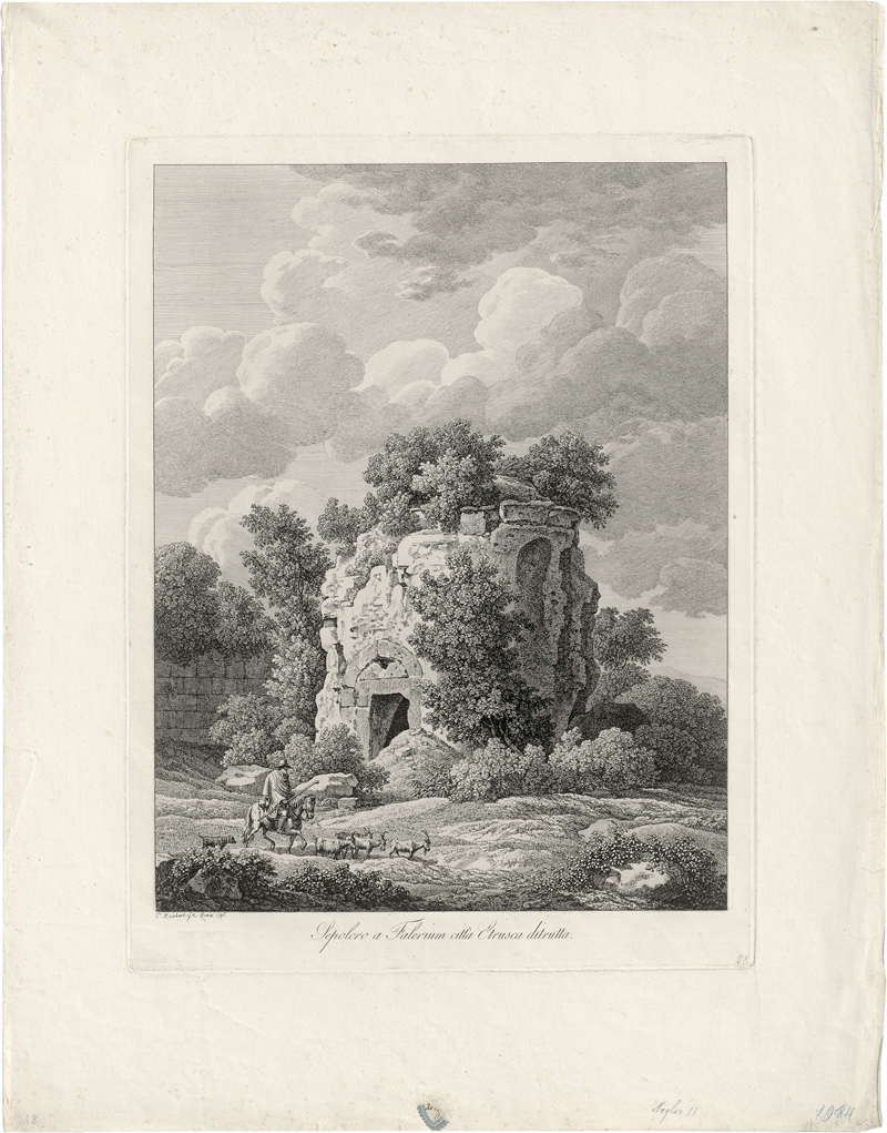 Lot 5406, Auction  126, Reinhart, Johann Christian, Sepolcro a Falerium