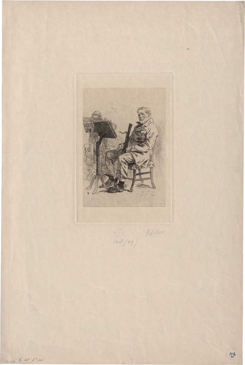 Lot 5457, Auction  126, Rops, Félicien, Der Fagottbläser im Orchester