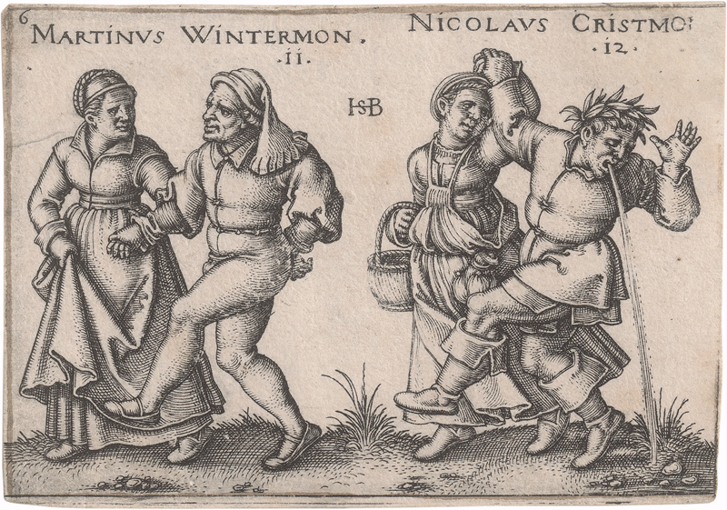 Lot 5496, Auction 126, Beham, Sebald, Sechs Monatsdarstellungen