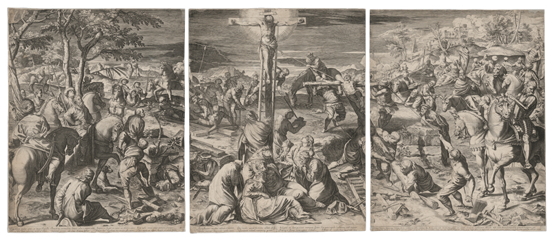 Lot 5522, Auction 126, Carracci, Agostino, Die Kreuzigung