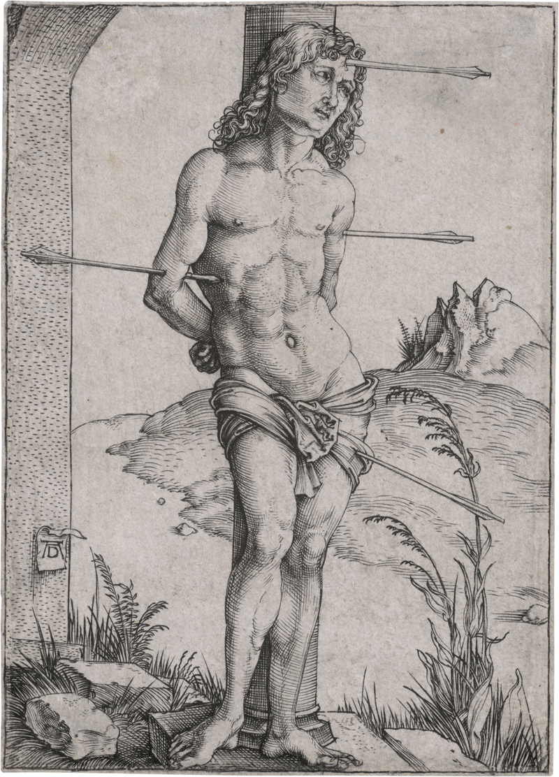 Lot 5537, Auction 126, Dürer, Albrecht, Der hl. Sebastian an der Säule