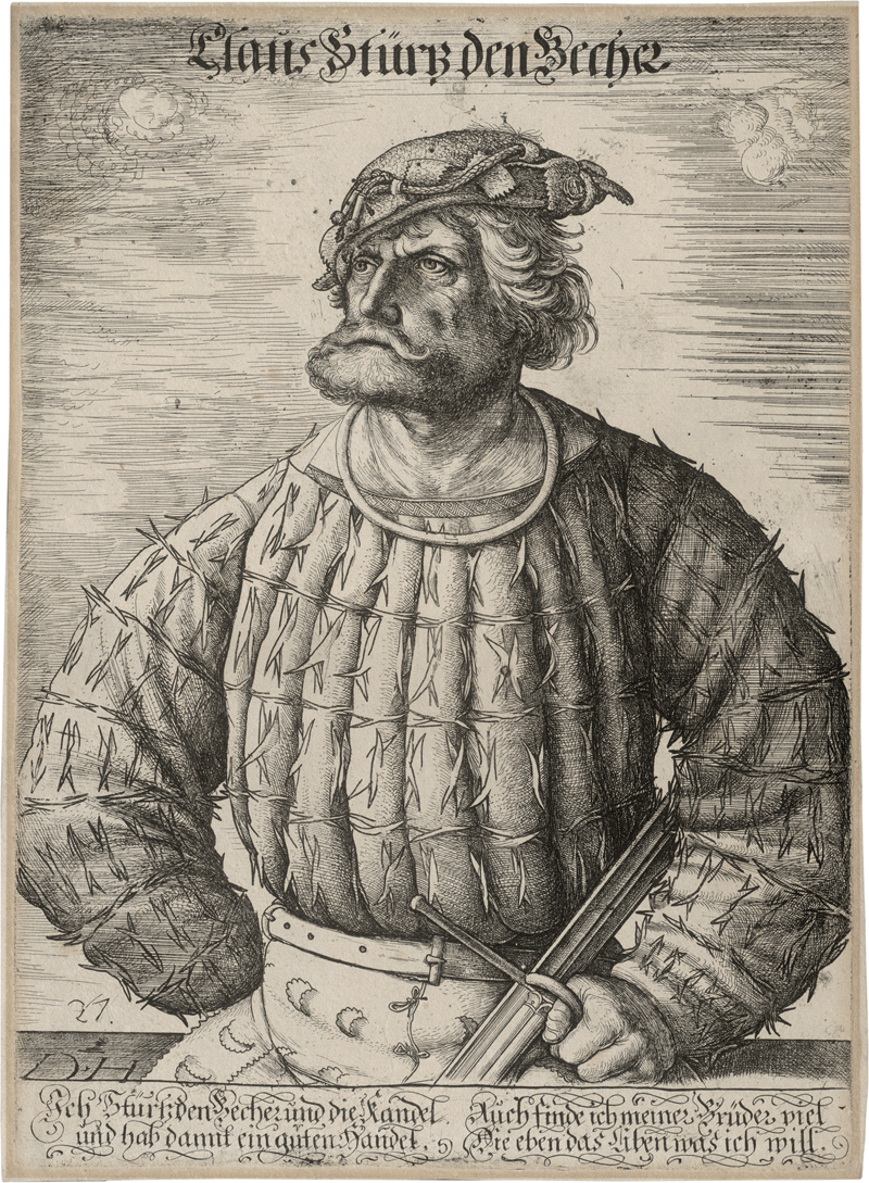 Lot 5597, Auction 126, Hopfer, Daniel, Bildnis des Kuntz (Conrad) von der Rosen