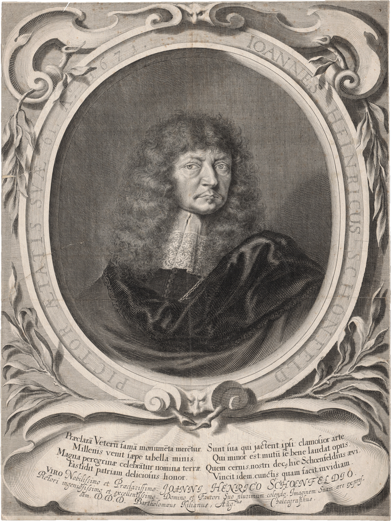 Lot 5600, Auction  126, Kilian, Bartholomäus, Bildnis des Johann Heinrich Schönfeld 