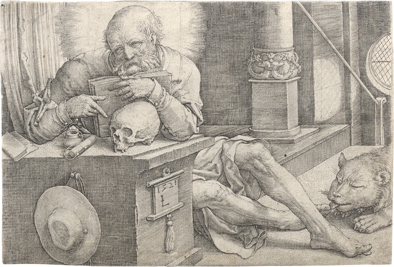 Lot 5612, Auction 126, Leyden, Lucas van, Der hl. Hieronymus im Gehäus