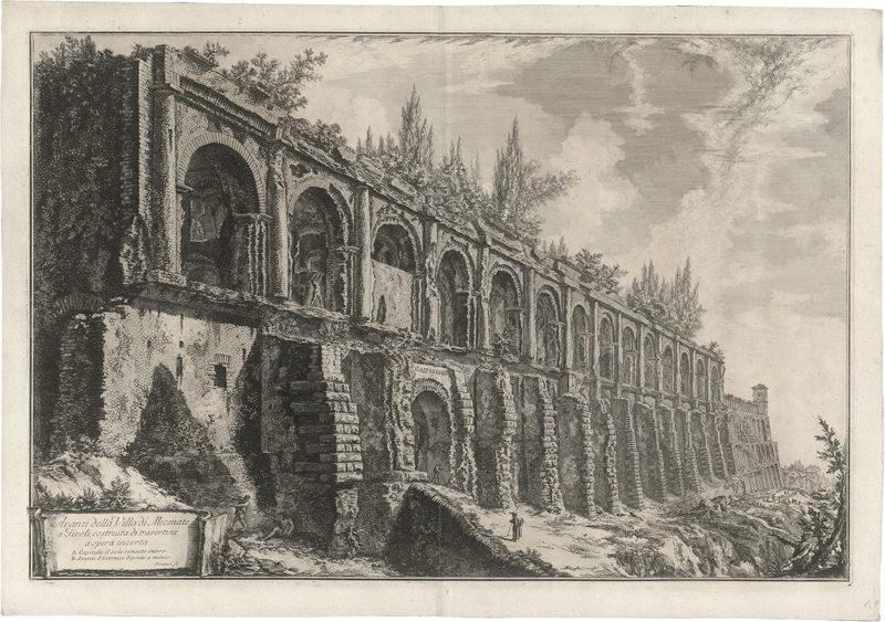 Lot 5655, Auction 126, Piranesi, Giovanni Battista, Avanzi della Villa di Mecenate a Tivoli