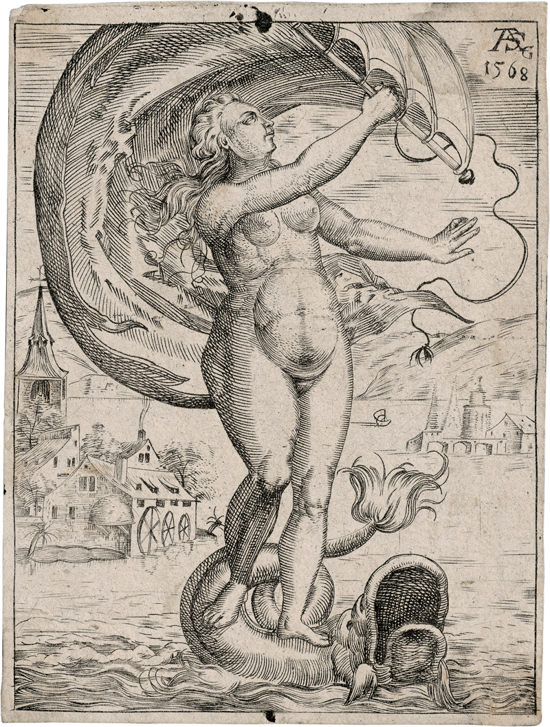 Lot 5698, Auction 126, Summer, Andreas, Venus oder Fortuna auf einem Delfin