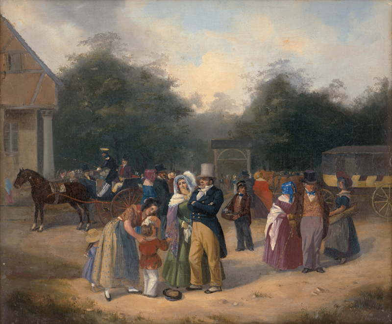 Lot 6067, Auction 126, Schäffer, Adalbert, Sonntag im Stadtwäldchen (Városliget) in Budapest