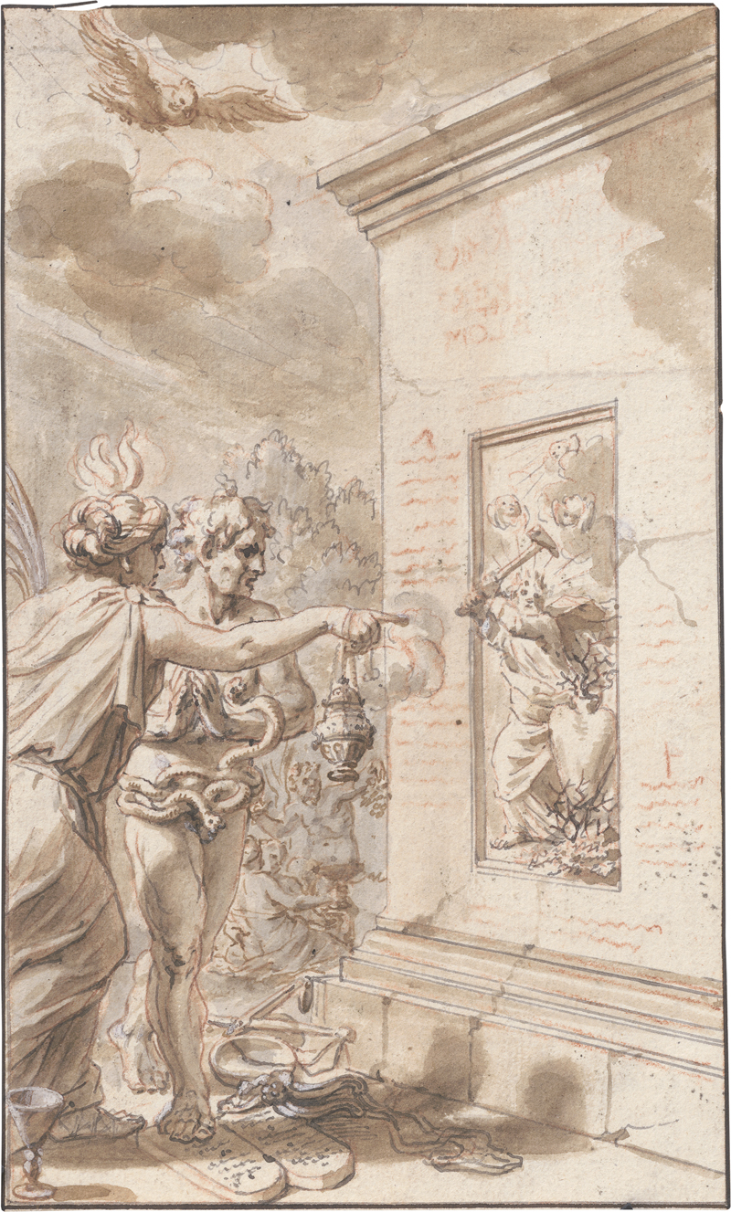 Lot 6571, Auction 126, Lairesse, Gerard de - zugeschrieben, Allegorische Szene mit Idolatria und Oratione