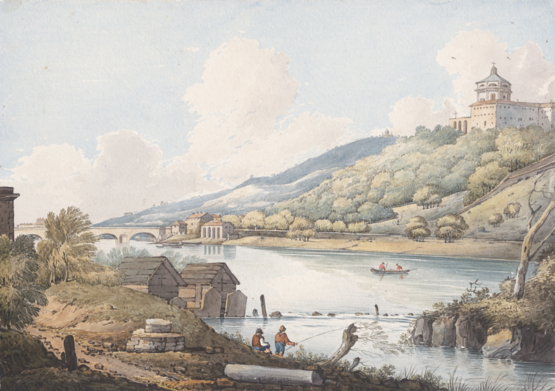 Lot 6659, Auction 126, Fryer, Edward H., Turin: Blick über den Po auf den Monte dei Cappuccini