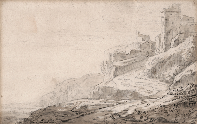 Lot 6660, Auction  126, Carabain, Jacques François Joseph, Steiler Weg zum Kastell