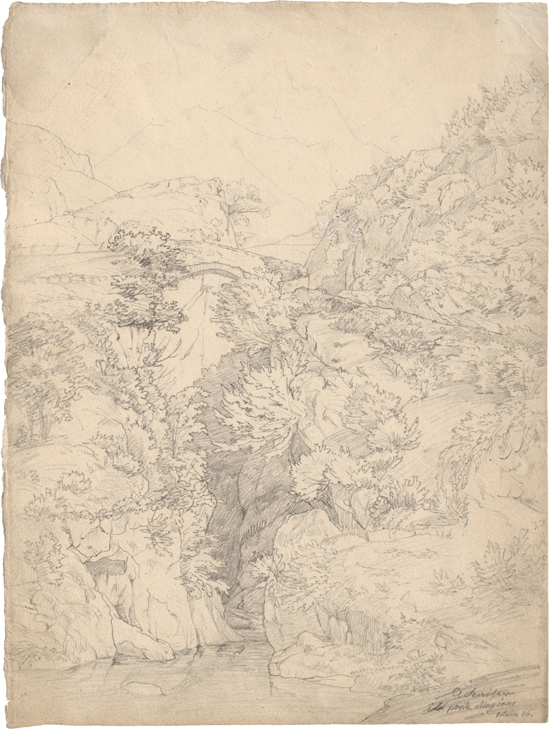 Lot 6691, Auction 126, Kaiser, Adolph, Die Brücke in der Via Mala