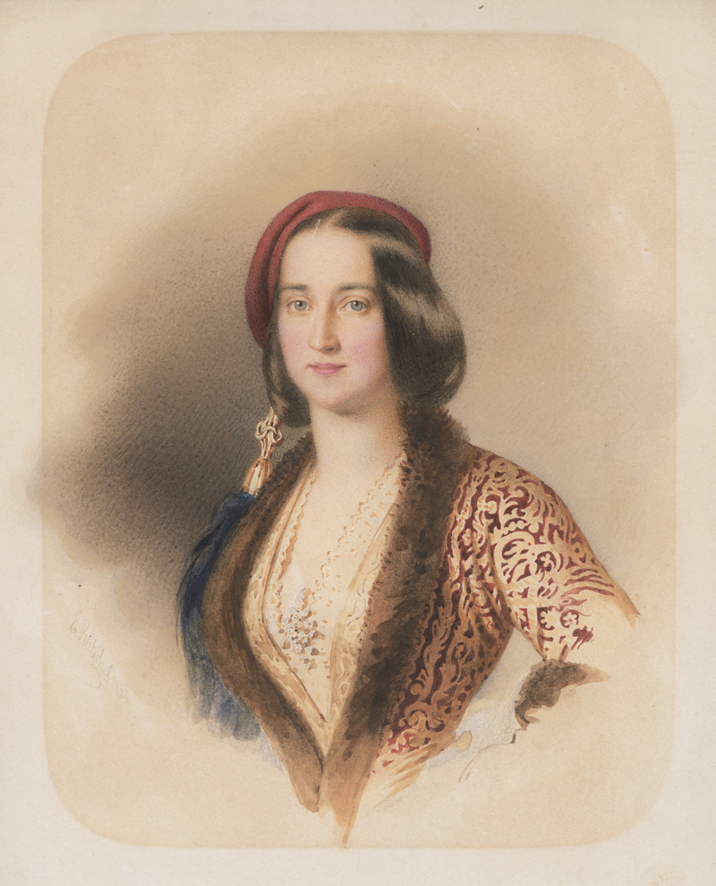 Lot 6693, Auction 126, Rietzschel, Ernst Wilhelm, Amalie von Oldenburg, Königin vom Griechenland in griechischer Tracht