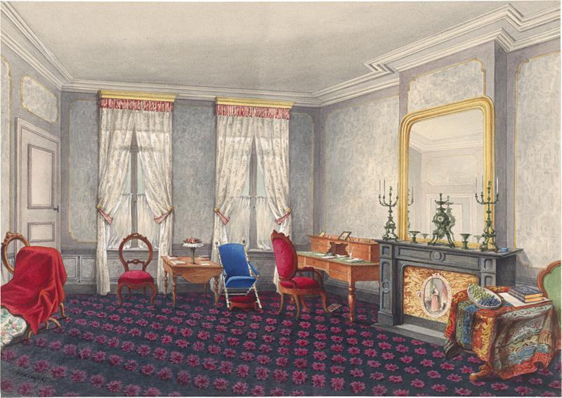 Lot 6695, Auction 126, van Cuyck, Michael, Arbeitszimmer des Arztes Louis Verhaeghe in Ostende