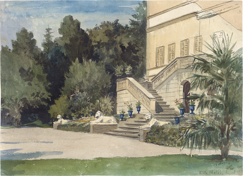 Lot 6722, Auction 126, Ruben, Franz Leo, Die Villa Melzi in Bellagio am Comer See