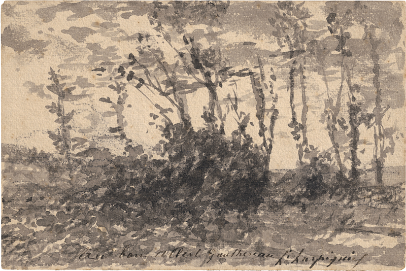 Lot 6726, Auction 126, Harpignies, Henri Joseph, Kleines Dickicht