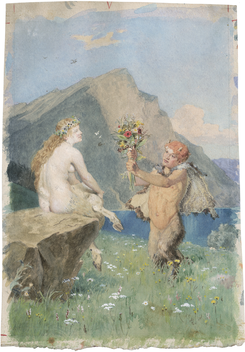 Lot 6738, Auction 126, Stichart, Alexander Otto, Die Geschichte vom Einsiedler und dem Satyrknaben