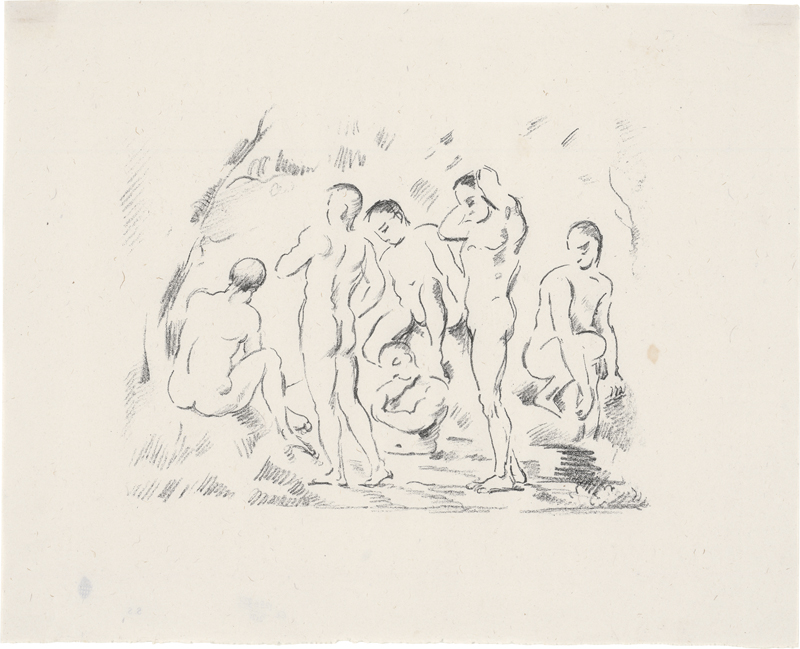 Lot 7000, Auction 126, Cézanne, Paul, Les Baigneurs (petite planche)