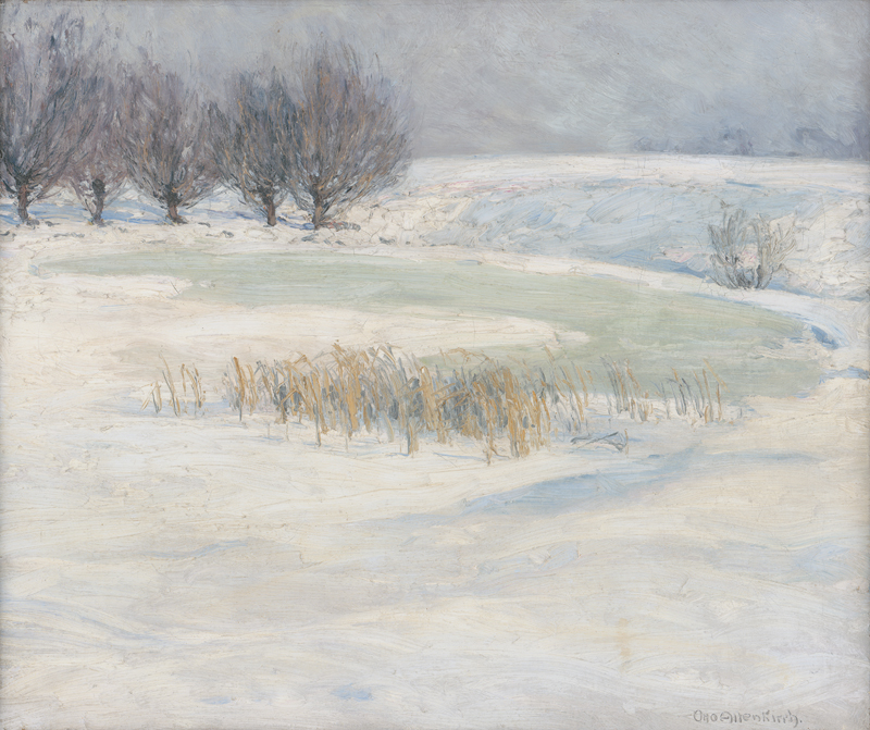 Lot 7087, Auction 126, Altenkirch, Otto, Feldteich im Schnee