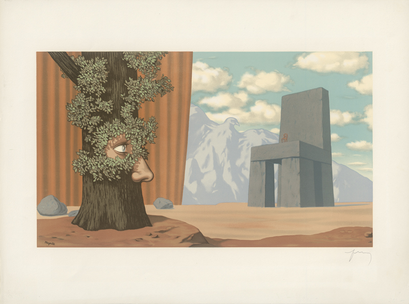 Lot 8179, Auction 126, Magritte, René, nach: Les Claires-Voies d’un Jeune Regard Embaument La Fête d’un Vieil Arbre