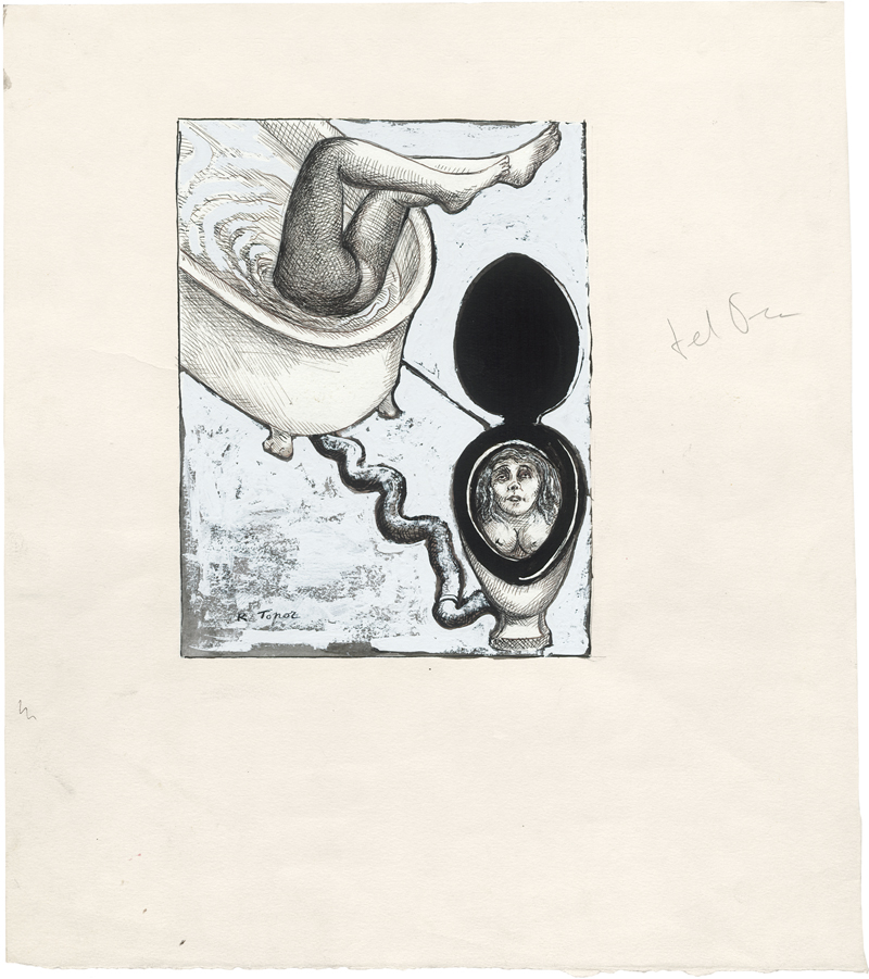 Lot 8279, Auction 126, Topor, Roland, L'eau du bain